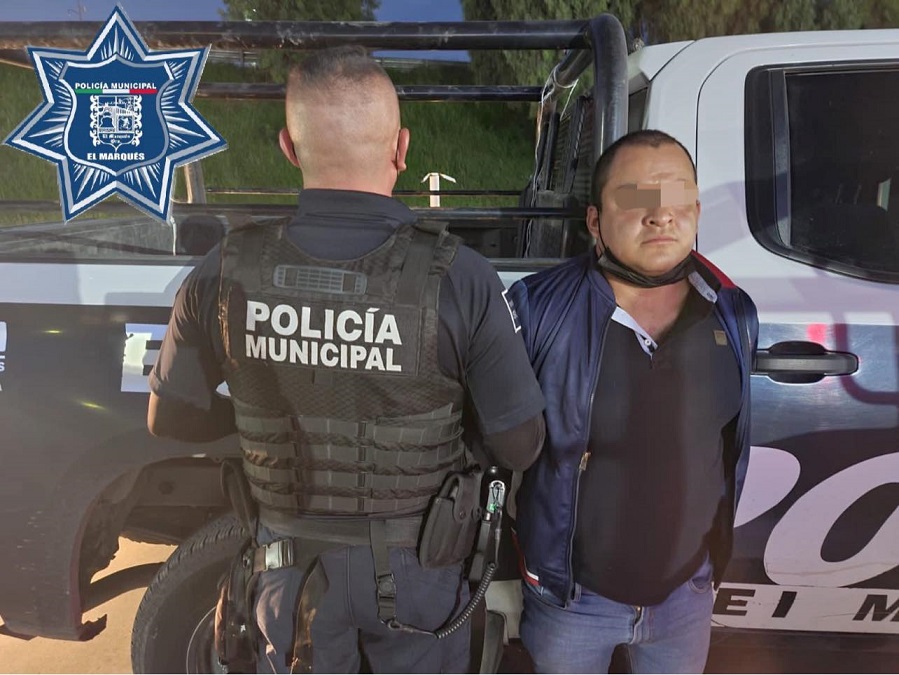 Arrestan a hombre armado en San Isidro Miranda, El Marqués.