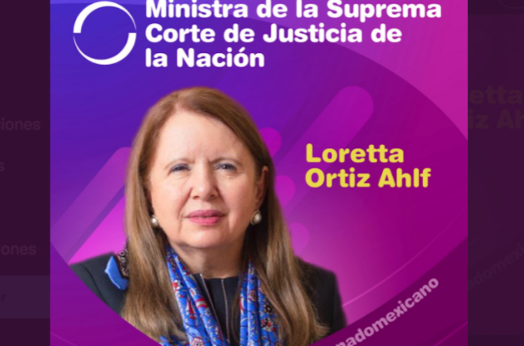 El Senado elige a Loretta Ortiz Ahlf como nueva ministra de la SCJN.
