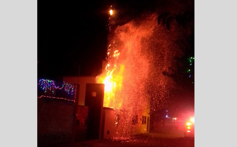 En Tequisquiapan recomiendan no quemar pirotécnica por aumento de incendios.