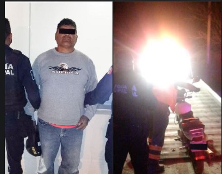 Es arrestado por robo de motocicleta en Pedro Escobedo
