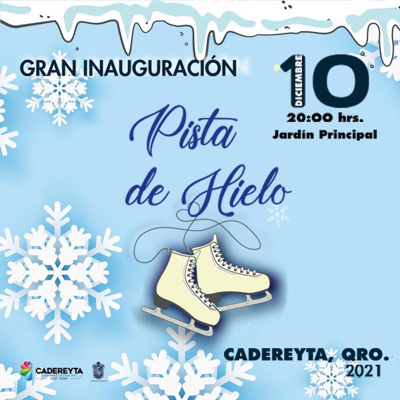 Instalarán pista de hielo en Cadereyta de Montes.