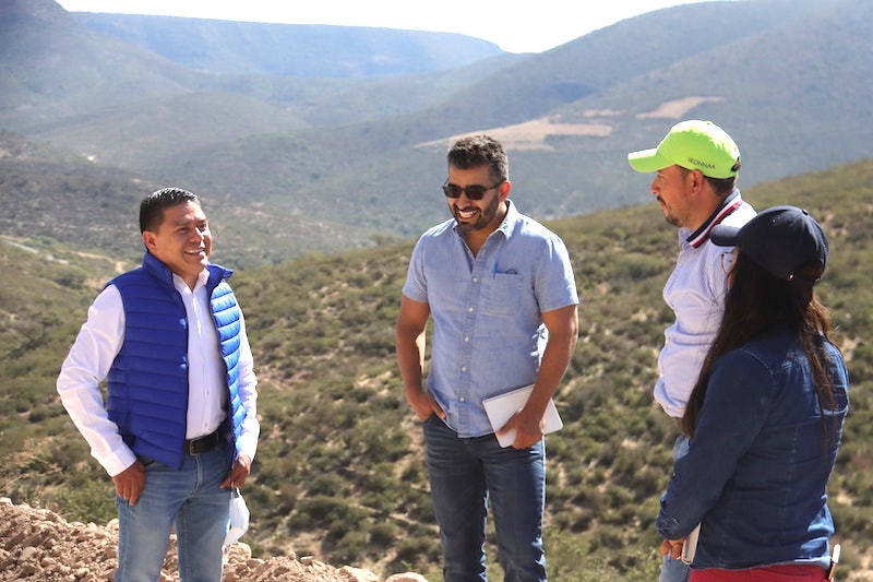 Rehabilitan camino de Aldama Guanajuato a Portugués Peñamiller.