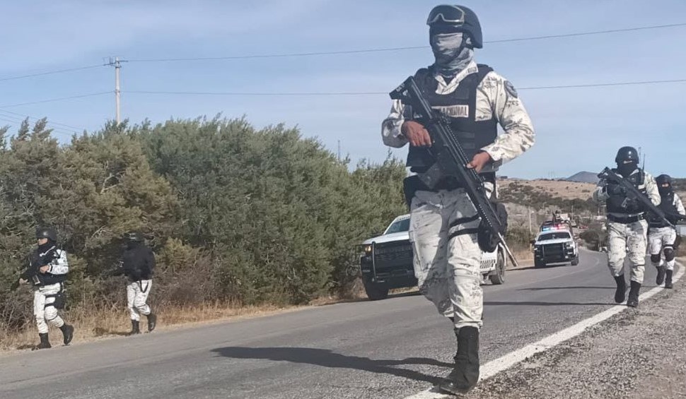 Aseguran armas de fuego y cartuchos en Marroquín, Apaseo el Alto.