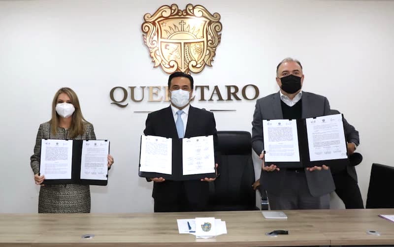 Municipio de Querétaro firma convenio tripartita con IEEQ, INFOQRO para impulsar el Gobierno Abierto.