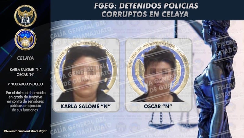 157 años de cárcel a ex policías de Celaya; presuntamente aliados de grupos delictivos.