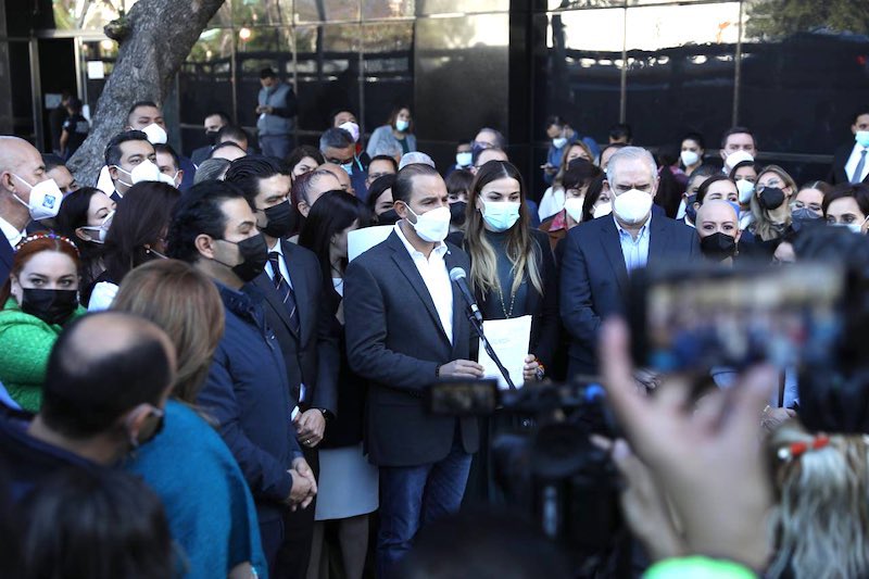 El PAN presenta denuncia contra el hijo mayor del presidente López Obrador.