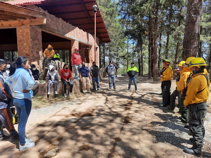 Se prepara Pinal de Amoles para la temporada de incendios forestales 2022