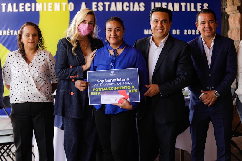 El Alcalde de Querétaro Luis Nava, anuncia apoyo económico para 31 estancias infantiles