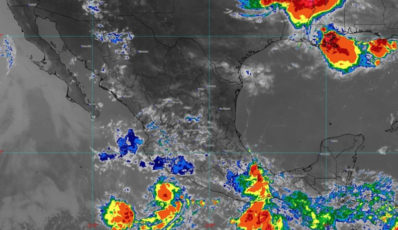 Hoy el SMN pronostica lluvias para la mayor parte de México.