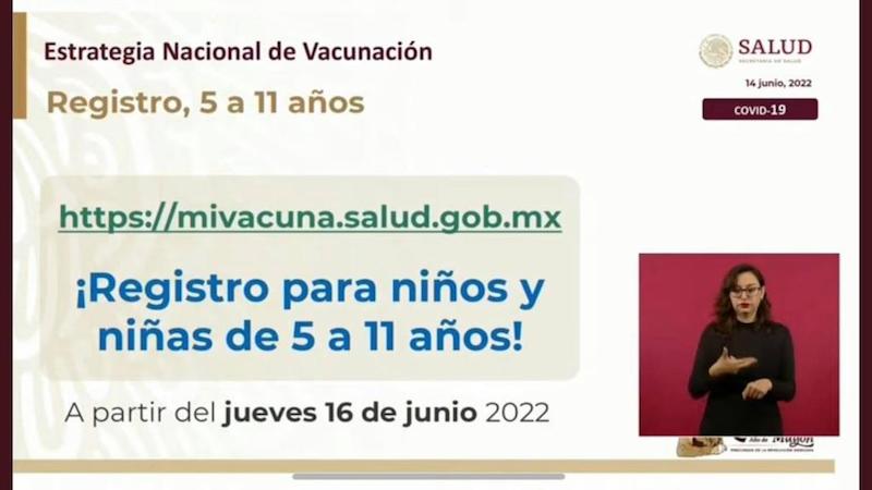 Inicia registro para vacunar contra COVID 19 a niños de 5 a 11 años
