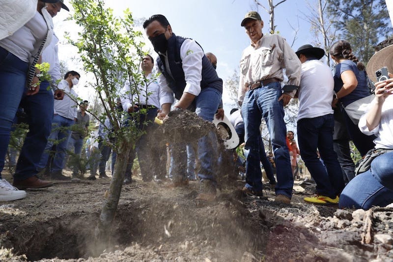 Participa Luis Nava en el arranque de la temporada de Reforestación 2022