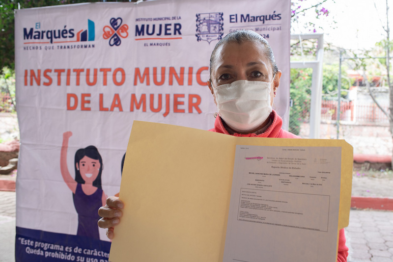 Realizan 85 mastografías a mujeres de El Marqués.