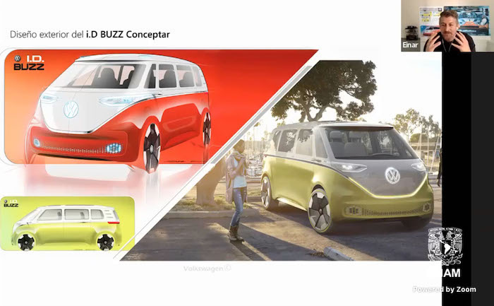 Automóvil del futuro transitará a la electrificación y autonomía; destaca diseñador de camioneta i.D. Buzz
