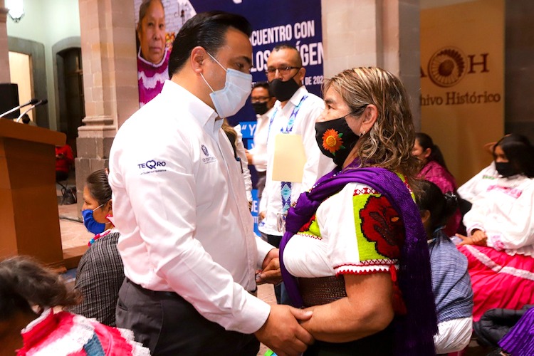 El Alcalde de Querétaro Luis Nava participa en el encuentro con Pueblos Indígenas