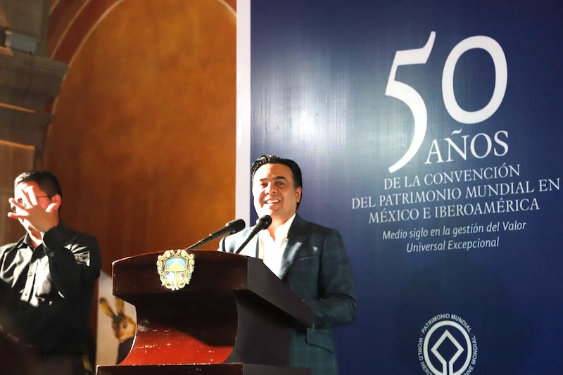 El Alcalde de Querétaro Luis Nava, encabezó la presentación del libro 50 años de la Convención del Patrimonio Mundial en México e Iberoamérica