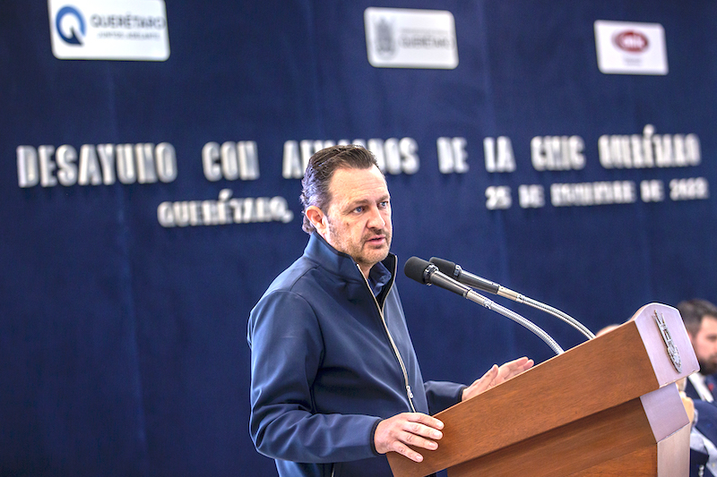 Mauricio Kuri convoca a socios de la CMIC a construir el Querétaro de las próximas generaciones.