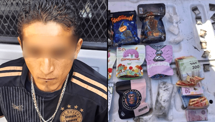 Traía presunta droga en dulces y juguetes; fue asegurado por POES Querétaro