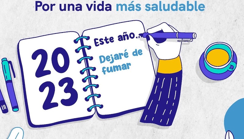 Invitan a dejar de fumar e iniciar el 2023 con estilos de vida saludables