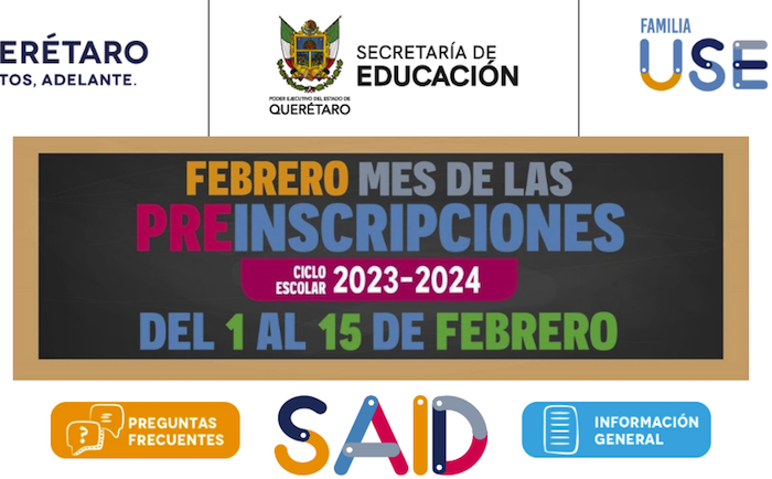 Avanza en Querétaro el proceso de preinscripciones con 31 mil 32 estudiantes registrados.
