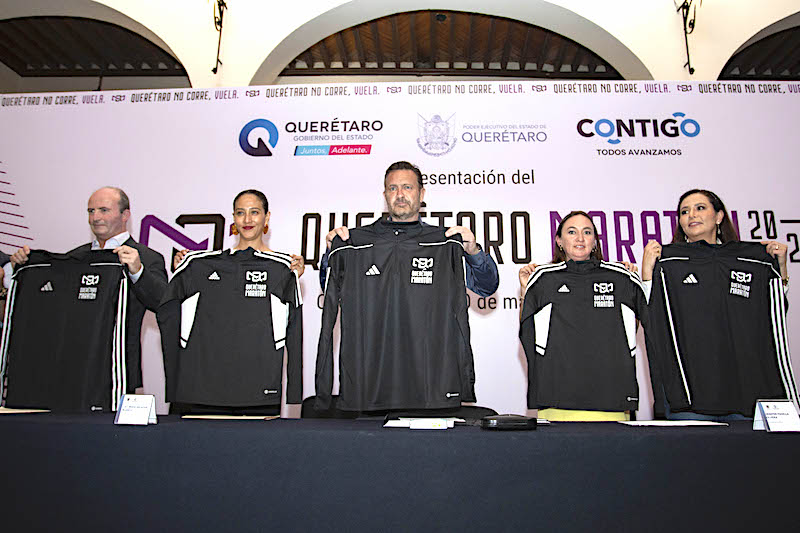 Presenta el Gobernador Mauricio Kuri el Querétaro Maratón 2023.