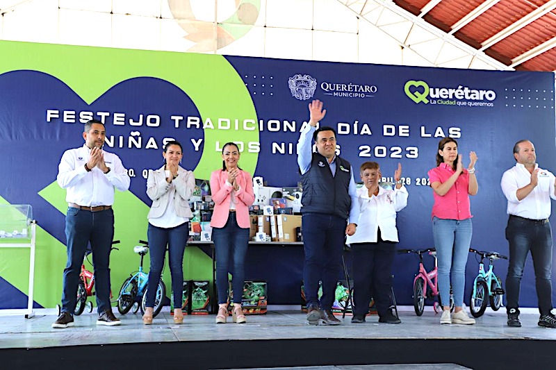 Encabeza Luis Nava celebración del Día de la Niñez en la Capital queretana.