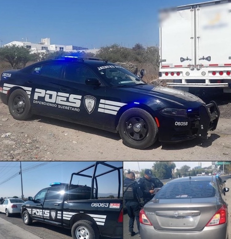 Recupera POES 3 unidades con reporte de robo en Querétaro.