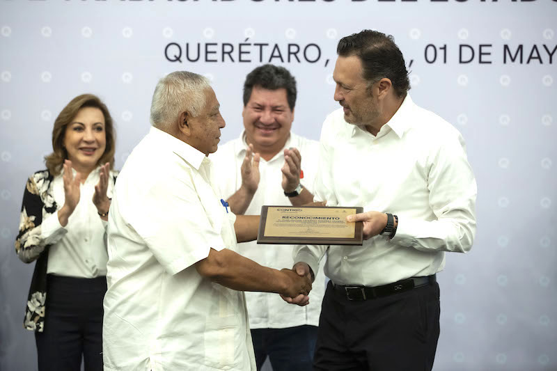 Asegura Mauricio Kuri que la paz laboral se construye todos los días.