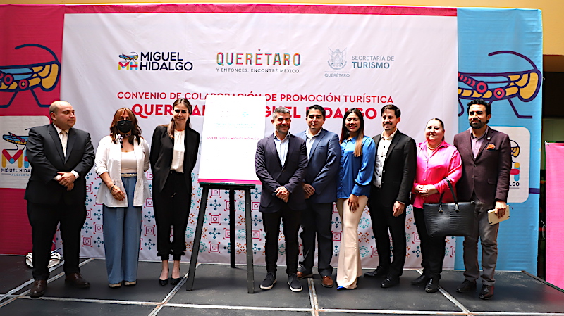 Firma Querétaro y Alcaldía Miguel Hidalgo convenio impulsar promoción turística.