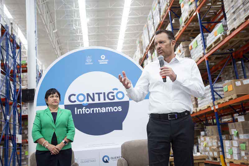 Garantiza Mauricio Kuri abasto de medicamentos en Querétaro