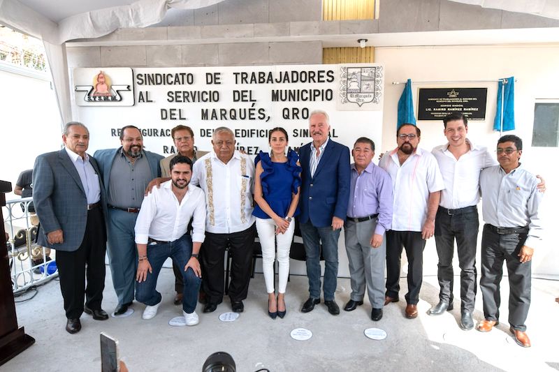 Inauguran en El Marqués edificio del Sindicato de Trabajadores al Servicio del Municipio.