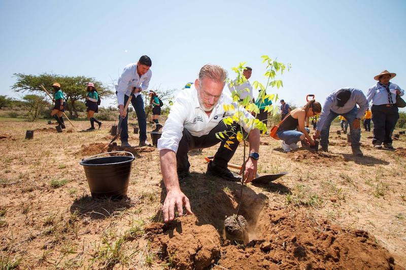 #MedioAmbiente Arrancan Jornadas de reforestación 2023 en #Querétaro. El Titular dela #SEDESU, Marco del Prete Tercero, presidió un evento en el ejido El Lobo, Municipio de #ElMarqués.