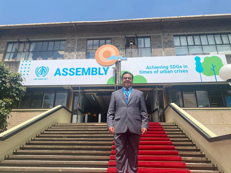 El Alcalde de Querétaro Luis Nava asiste a la asamblea de la ONU en Kenia.