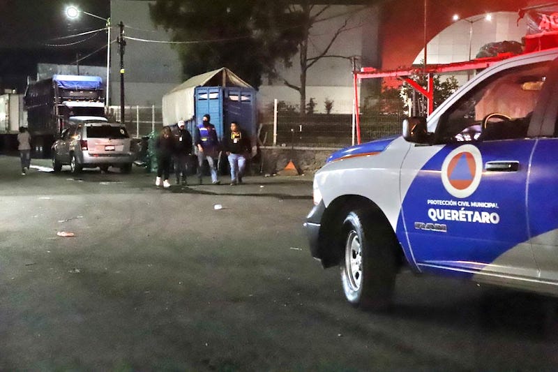 Otro operativo en Central de Abastos de Querétaro; impiden instalación de comercio ambulante-