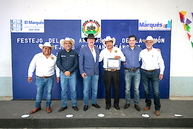 Celebran 38 aniversario de la Unión de Ejidos Graciano Sánchez en El Marqués.