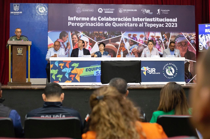 Reportan resultados exitosos tras brindar seguridad a 50 mil peregrinos de Querétaro al Tepeyac 2023.