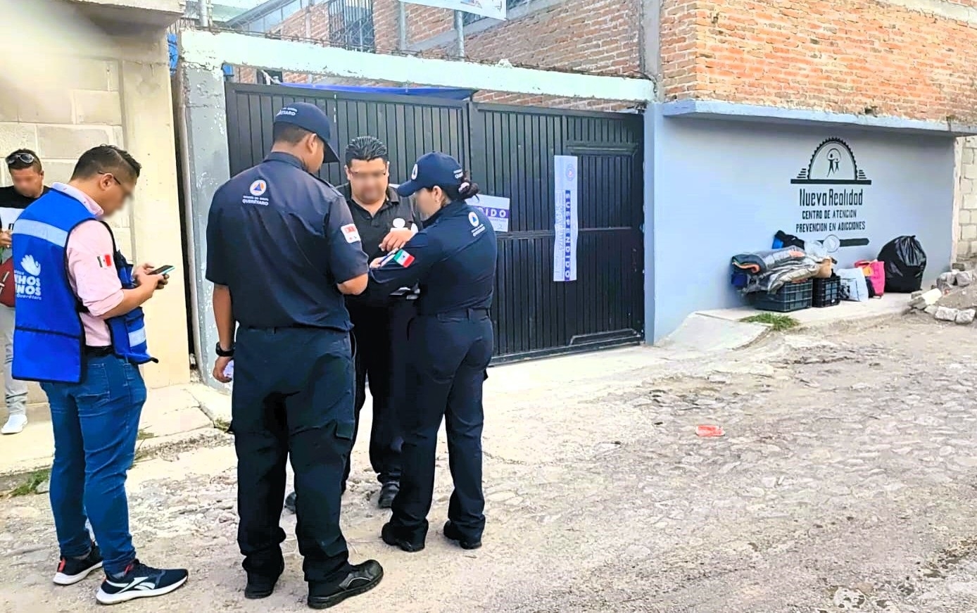 Muere una persona en Centro de rehabilitación en Querétaro; Autoridades clausuran el lugar