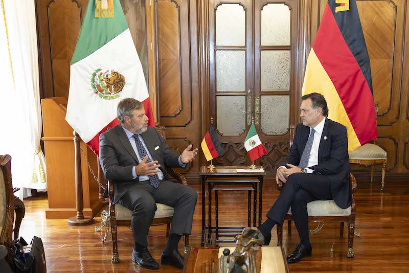 Sostiene Gobernador Mauricio Kuri encuentro con Embajador de Alemania.