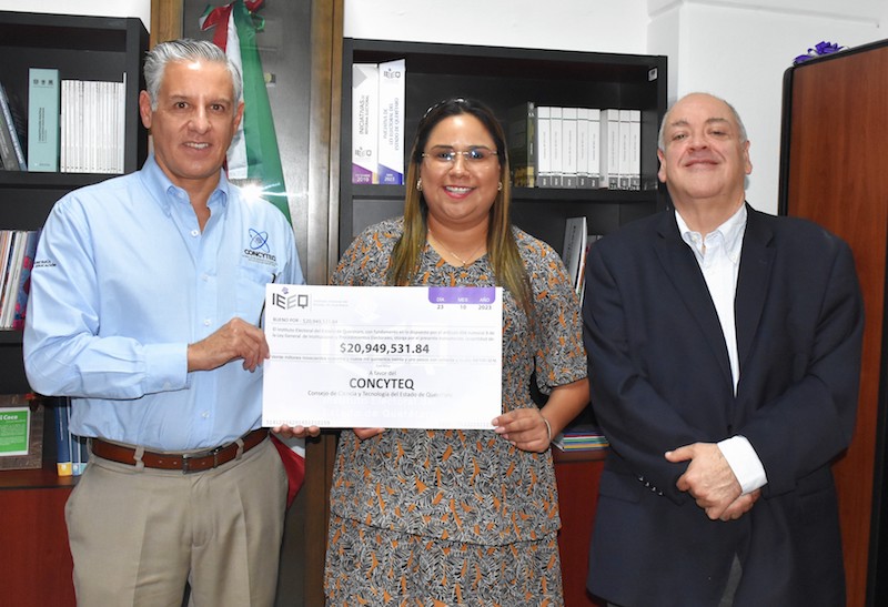 #QueNoSeTePase El Instituto Electoral del Estado de #Querétaro (IEEQ), destina 20 millones de pesos para #ciencia y #tecnología. Estos recursos provienen de las multas aplicadas a partidos políticos