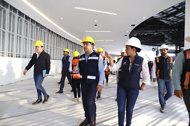 Supervisa Luis Nava avances en la construcción de BLOQUE.