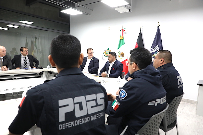 Autoridades de Querétaro y de Alemania refuerzan cooperación en materia de seguridad.