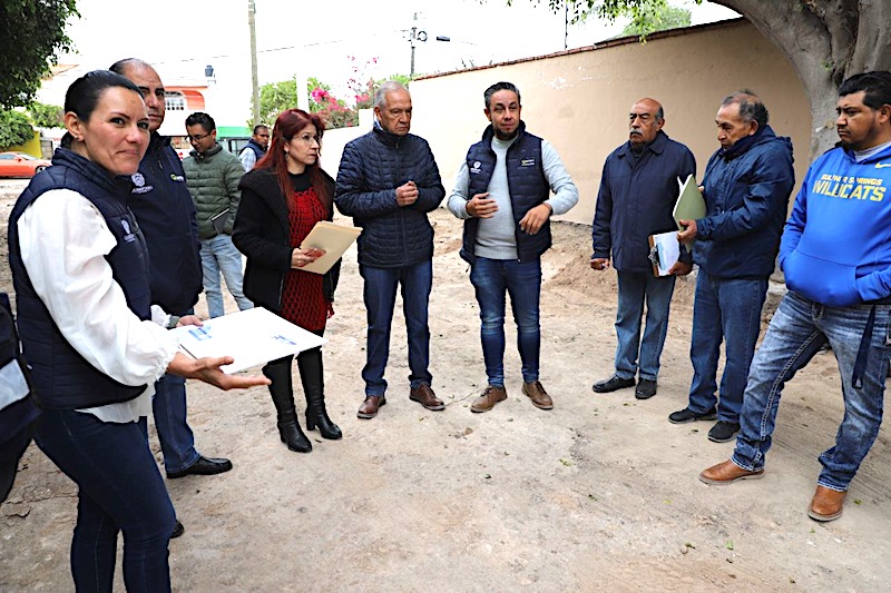 En la colonia Molinos supervisan obras de urbanización e infraestructura pluvial.