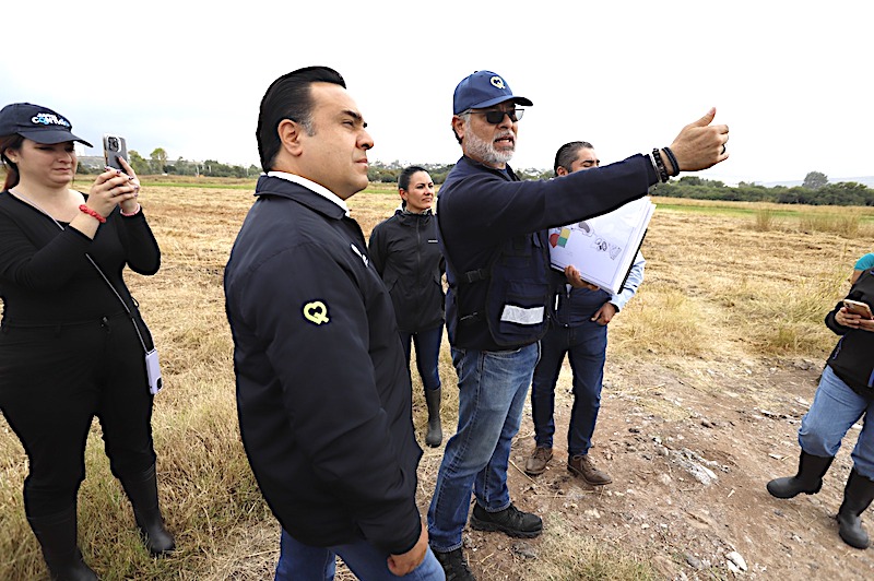 Luis Nava destaca importancia del proyecto Parque Intraurbano en Jurica.