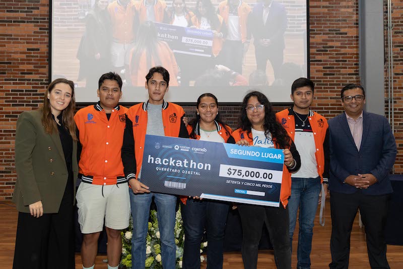 Premian a los ganadores de 2da Edición del Hackathon Querétaro Digital.