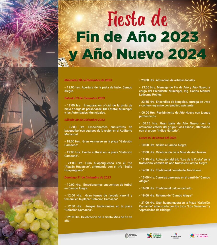 Fiestas de Fin de ano en San Joaquin 2023