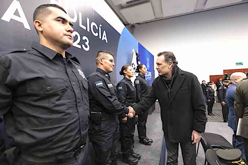 Mauricio Kuri encabeza ceremonia de graduación de Policía de Proximidad Queretana 2023.