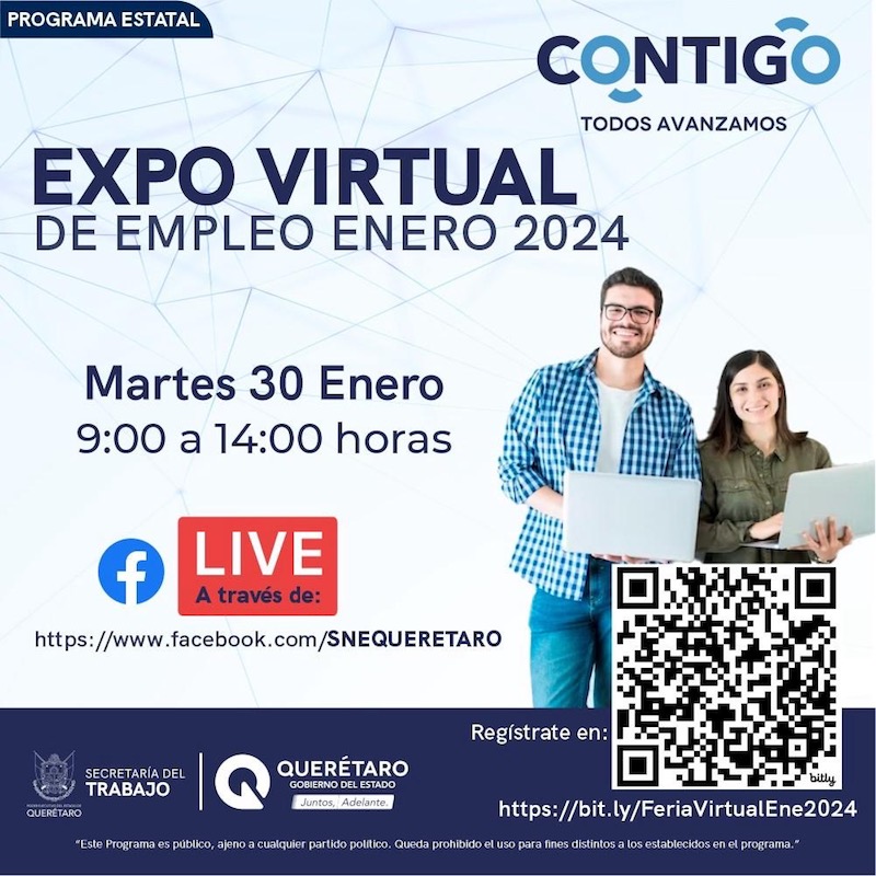 Anuncian primera Expo Empleo virtual del año 2024.