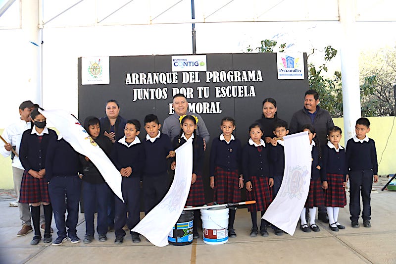 Arranca en Peñamiller programa Juntos por tu Escuela 2024 en primaria de El Moral