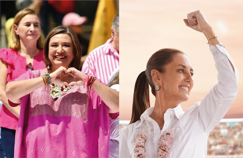 Encuesta coloca a Xóchitl Gálvez a 6 puntos de Claudia Sheinbaum rumbo a elecciones presidenciales 2024.