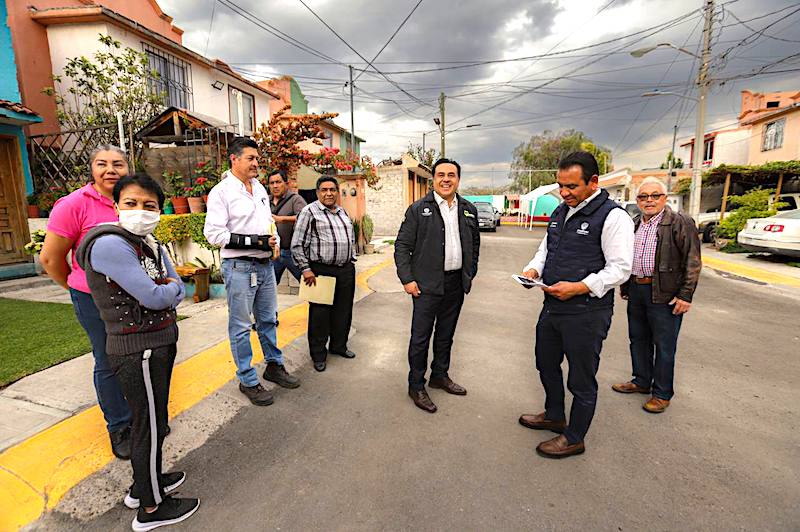 Supervisa Luis Nava aplicación del programa Condominio Mejorado en Ex Hacienda Santana.
