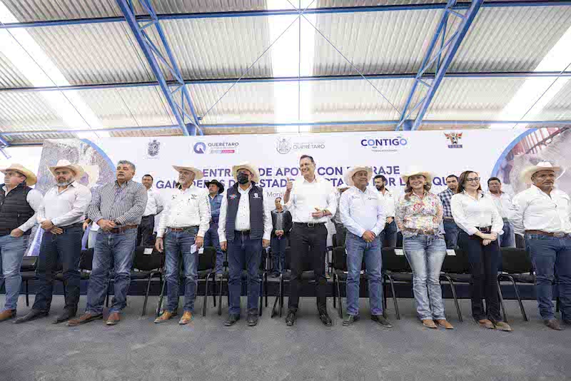 Arranca programa de apoyo con forraje a ganaderos de Querétaro afectados sequía.